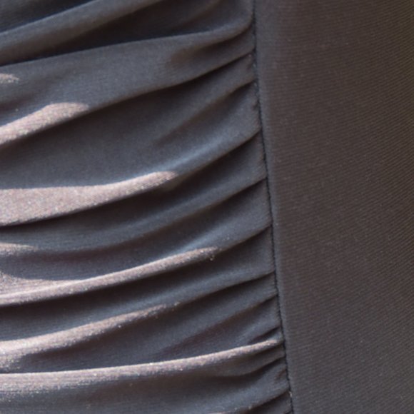 Little Black Ruched Dress - Picture 3 of 5